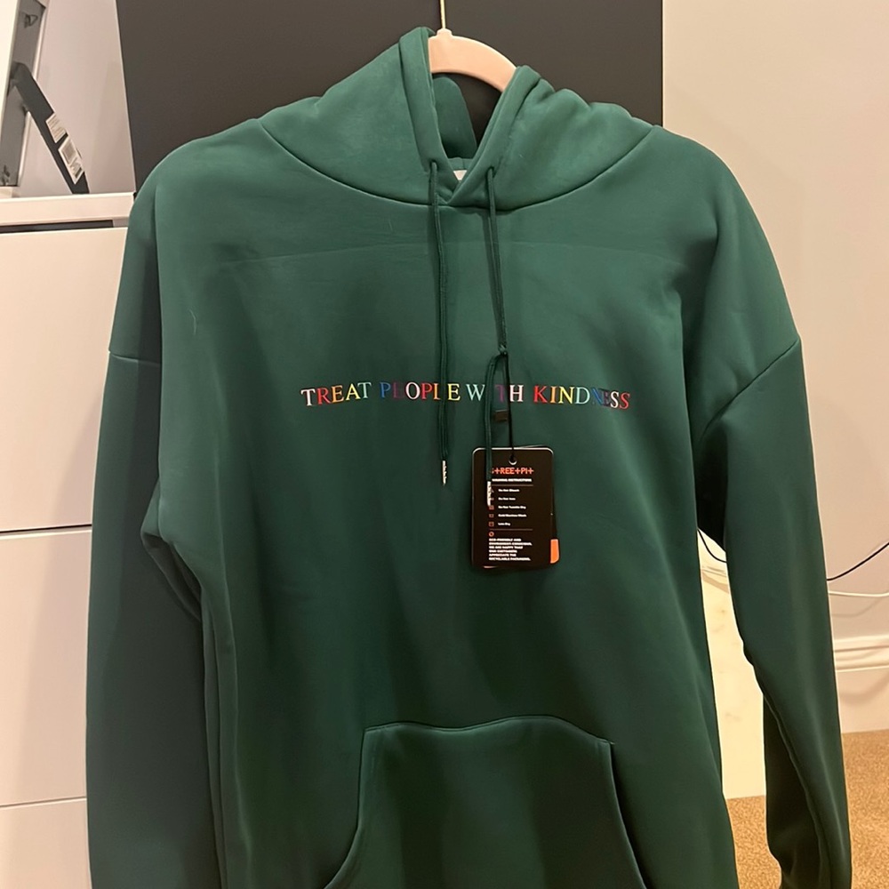 Green hoodie